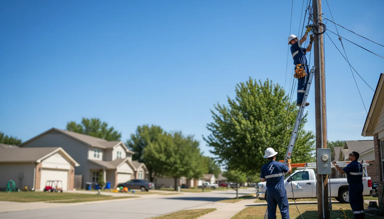 Residential electrician providing installation services in Mendon, NY